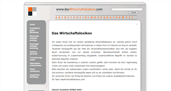 Desktop Screenshot of daswirtschaftslexikon.com