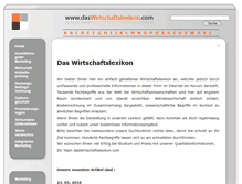 Tablet Screenshot of daswirtschaftslexikon.com